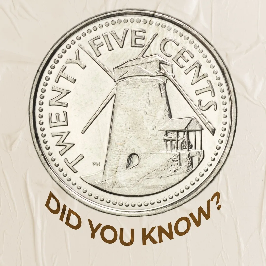 Morgan Lewis mill on 25cent coin