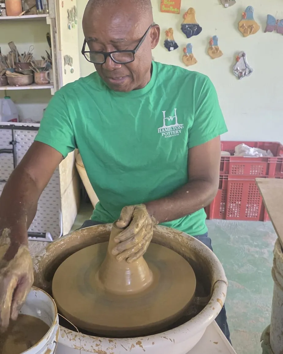BarbadosHamiltonPotteryThrowingPotInstagram