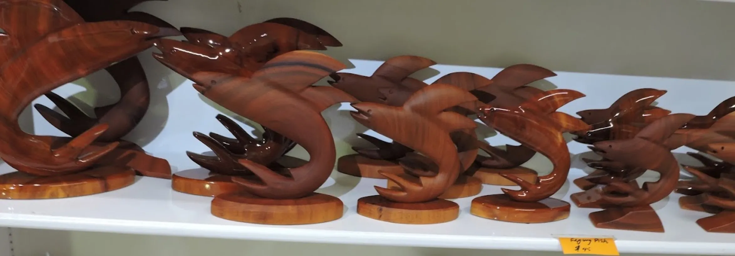 wooden dolphins