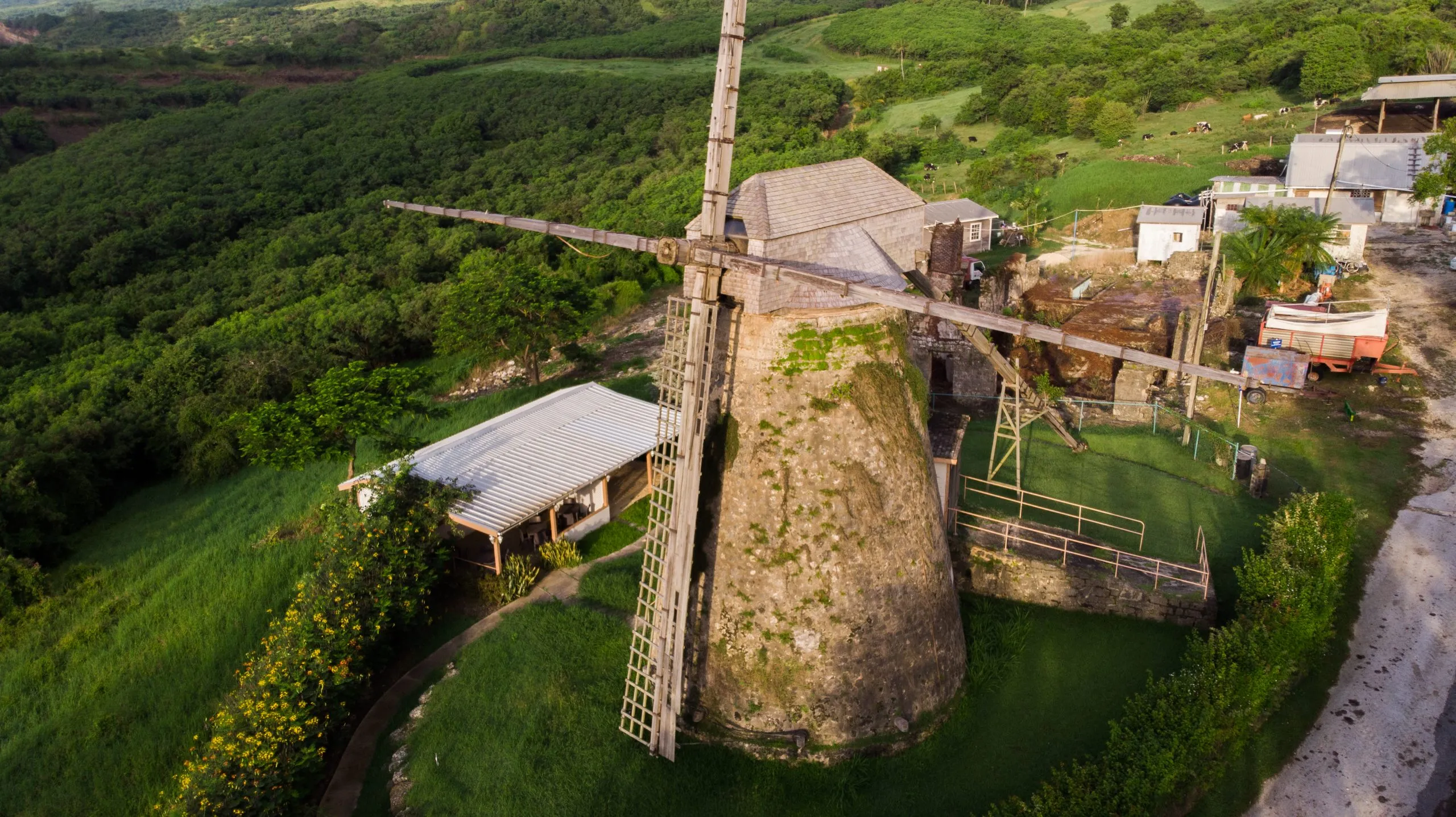 Ariel View of Morgan Lewis Sugar Mill